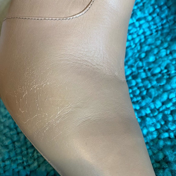 Tony Bianco Womens Caramel Leather Pointed Heel Boots- Sz- 8 1/2 - Picture 15 of 15